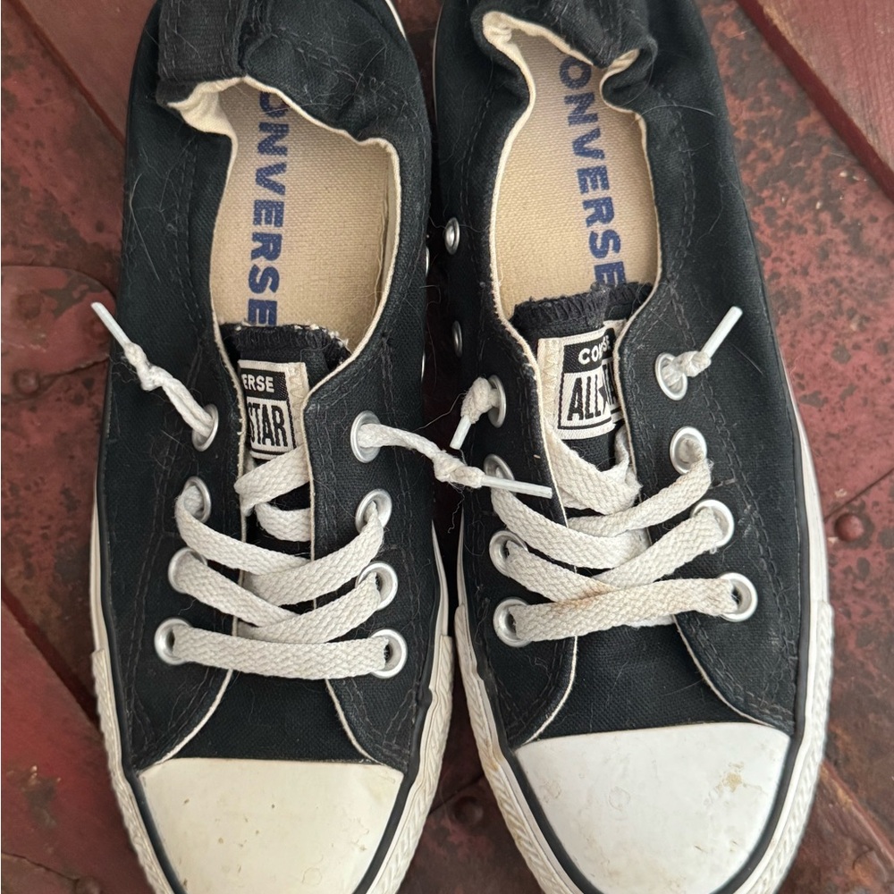 Converse Black and White Low-Top Sneakers